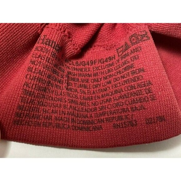 Clothing Women Hanes Cozy Bra Sport Bra SMALL Burgundy Razerback Pullover - Picture 6 of 7